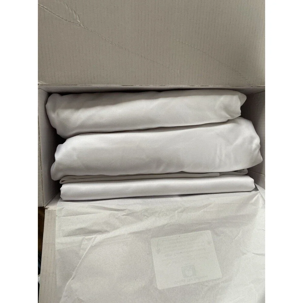 California Design Den King Sheet Set Extra Long 800TC Bright White Staple Cotton